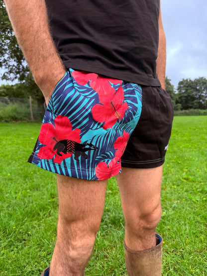 Black/Hawaiian Shorts